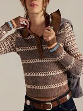 Free People Retro Knit Top